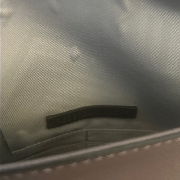 Rebecca Minkoff Leo envelope clutch in blush pink saffiano leather - Picture 7 of 8